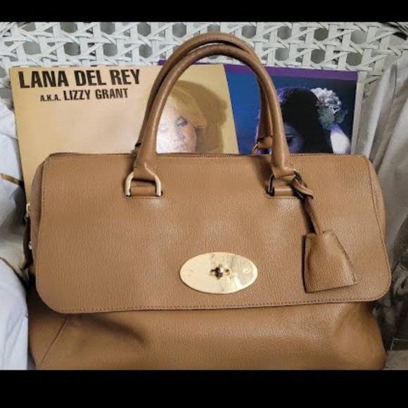 Mulberry Del Rey Deer Brown Glossy Goat Leather Satchel Limited Edition - Picture 3 of 10